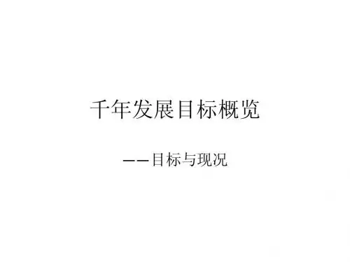 千年发展计划
