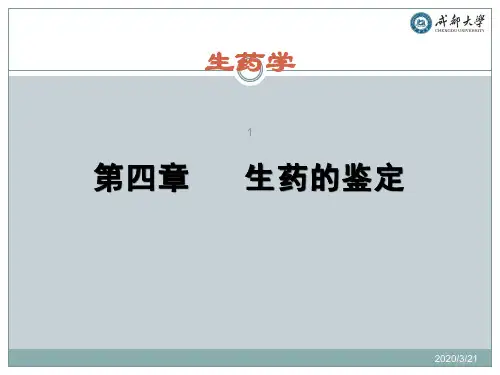 生药的鉴定1