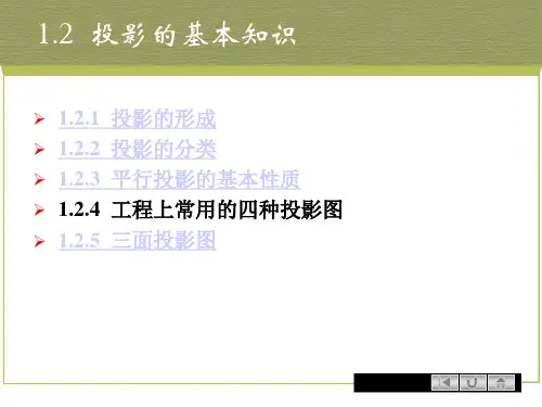 画法几何投影的基本知识