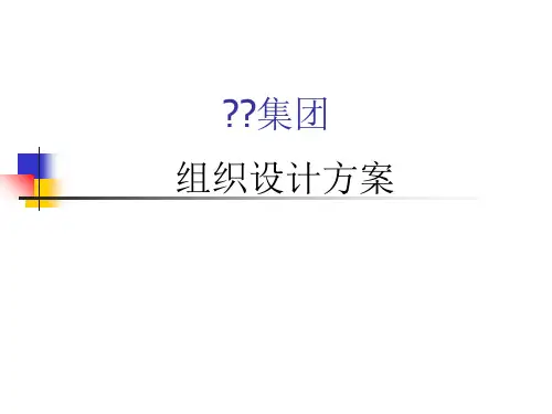 某集团组织设计方案(PPT 32页)