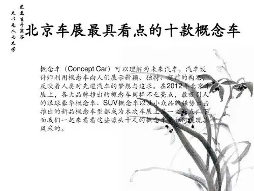 北京车展最具看点的十款概念车