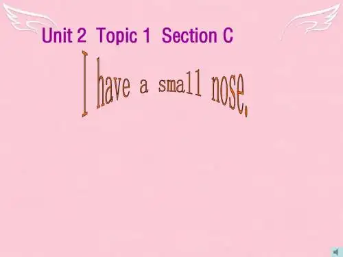 福建省福清市七年级英语上册《Unit 2 Topic 1 I have a small nose-Section C》课件 仁爱版