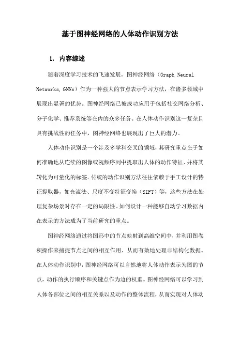 基于图神经网络的人体动作识别方法