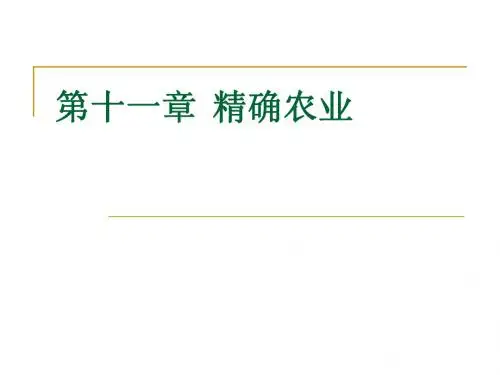 第十一章  精确农业