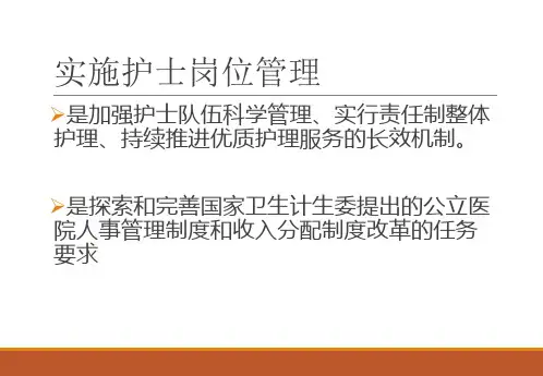 护理岗位管理(李贤)ppt课件