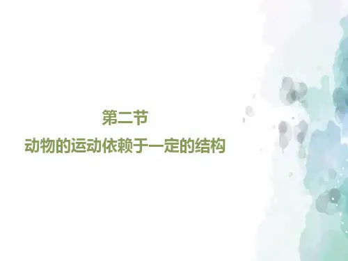 苏教版生物-八年级上册-苏教版八年级上册生物课件 17.2动物的运动依赖于一定的结构