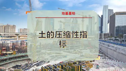 土的压缩性指标