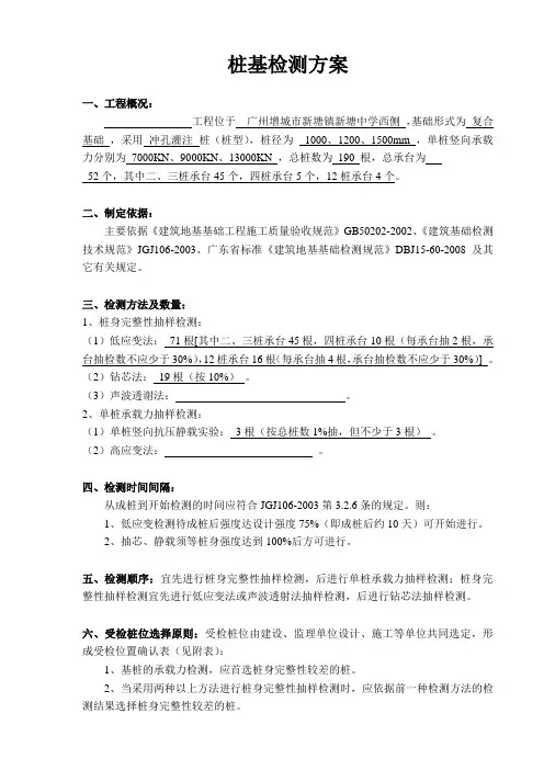 柱基检测方案