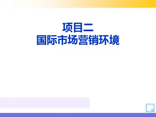 国际市场营销环境分析(经典讲义)
