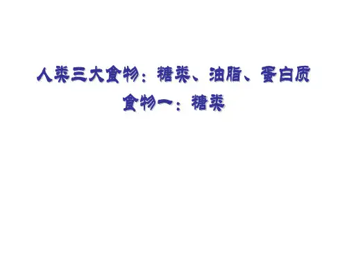 高中化学：糖类