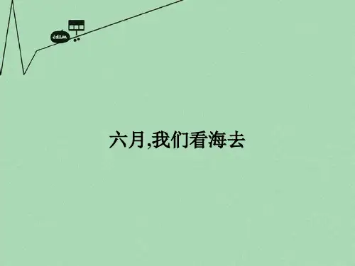 【优化课堂】高中语文 1.3六月我们看海去课件 苏教版必修1