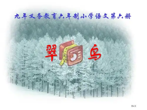 人教版三年级语文下册翠鸟PPT市公开课金奖市赛课一等奖课件