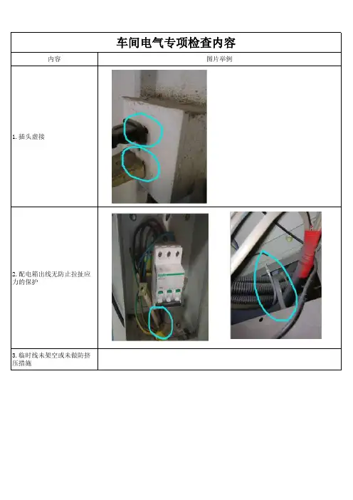 电气安全专项检查内容