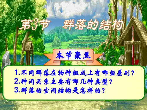 4.3群落的结构 