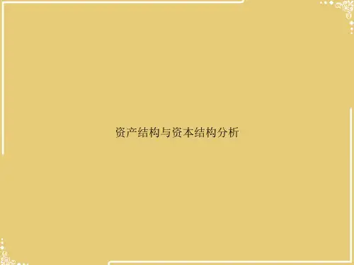 资产结构与资本结构分析【共69张PPT】