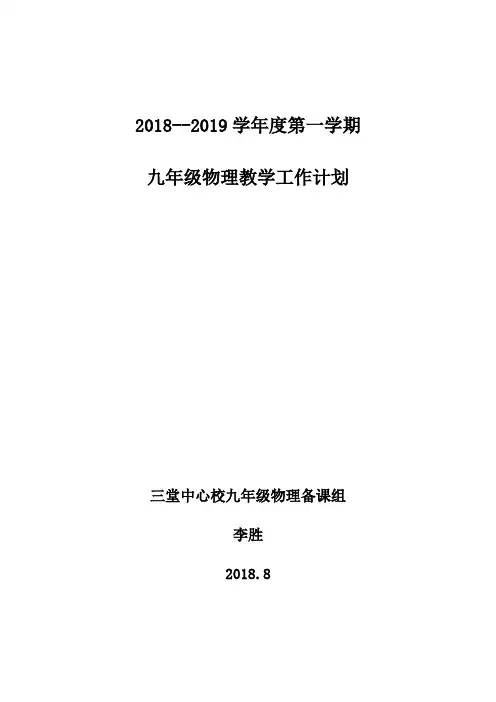 18-19九上教学计划-李胜