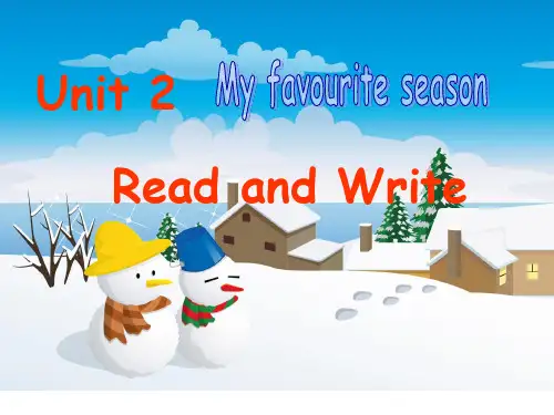 学科信息：英语-人教PEP版-五年级下Unit 2 Read and Write