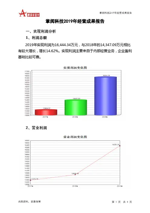 掌阅科技2019年经营成果报告