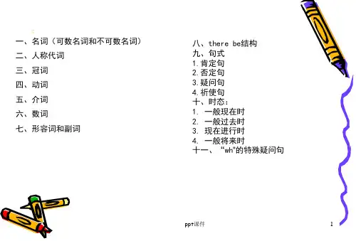 小学英语语法汇总--ppt课件