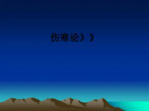 伤寒论》》ppt课件