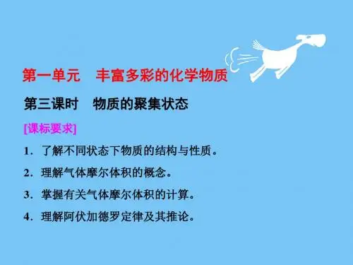 【最新】2018-2019学年高中苏教版化学必修1课件：专题1 第一单元 第三课时 物质的聚集状态