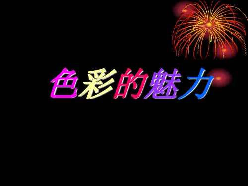 《色彩的魅力》课件PPT