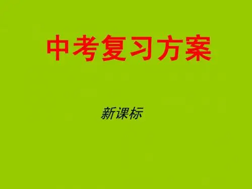 2011届中考物理知识点专题复习课件