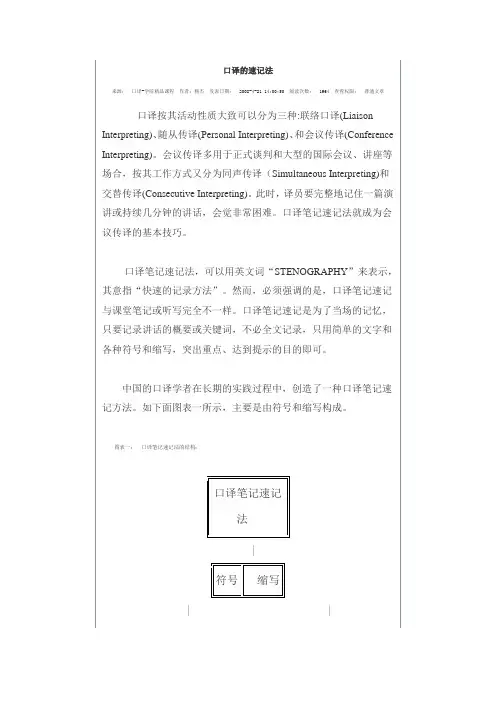 速记法