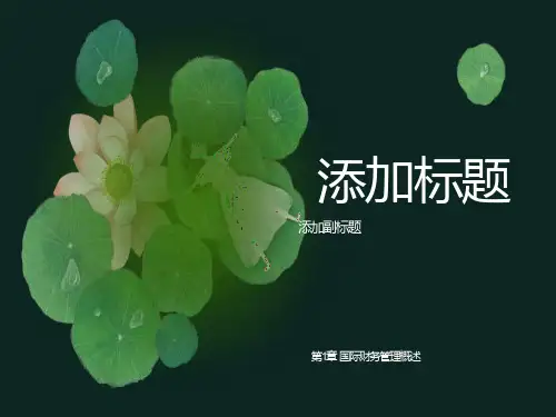 国际财务管理第1章