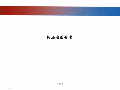 药品注册分类