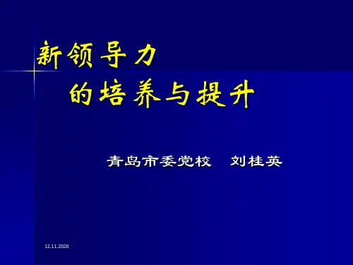 新领导力的培养与提升教材