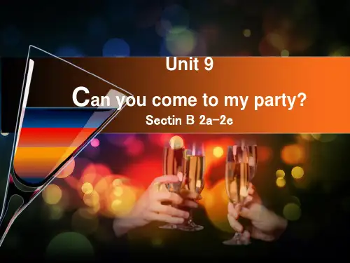 Unit9SectionB2a--2e课件人教版英语八年级上册