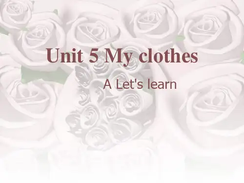 最新版pep四年级下册unit5A_A_Let‘s_learn
