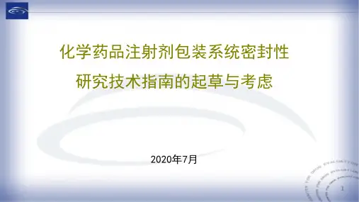 化学药品注射剂包装系统密封性研究技术指南的起草与考虑