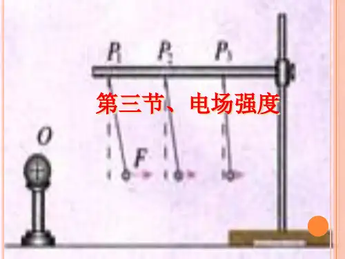 人教版高一物理 选修3-1  第一章 第3节电场强度(共17张PPT)[优秀课件资料]