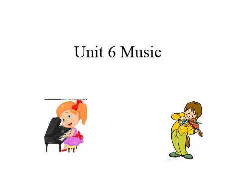 小学英语四年级下册(牛津上海版(深圳)Unit 6《Music》公开课课件