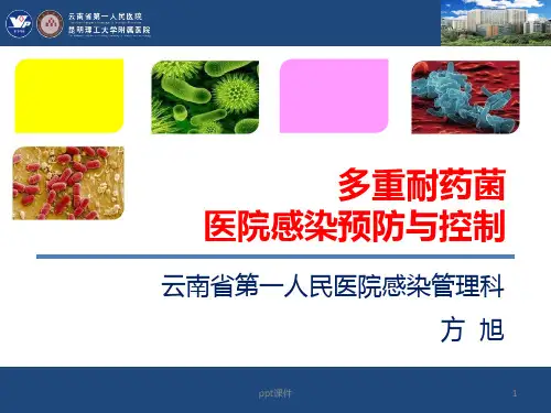 多重耐药菌感染预防与控制-  ppt课件