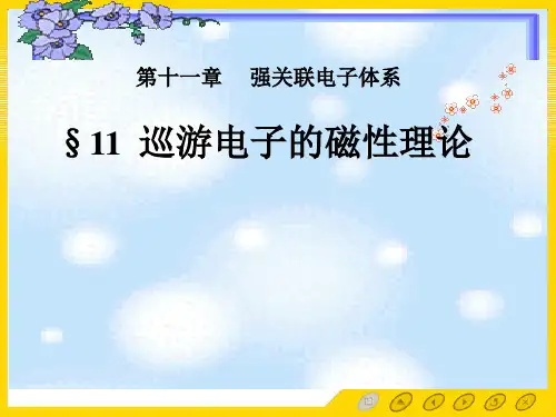 巡游电子的磁性理论