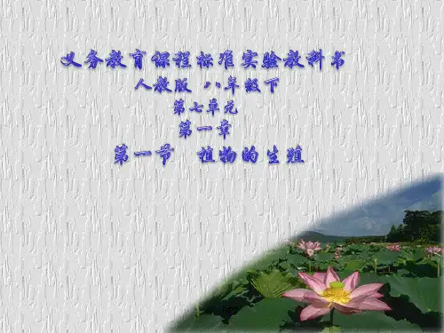 人教版初中生物八年级下册第七单元 生物圈中生命的延续和发展第一章 生物的生殖和发育课件(3)