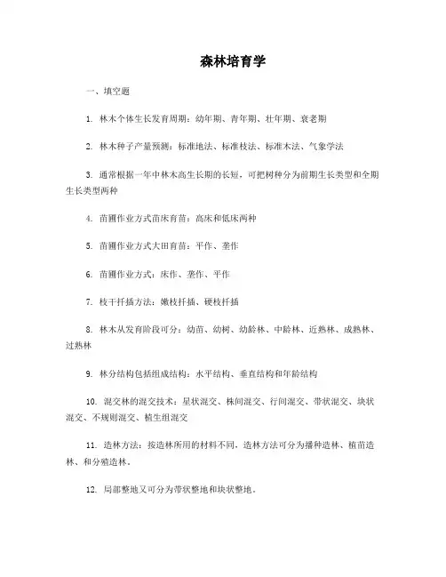 森林培育学