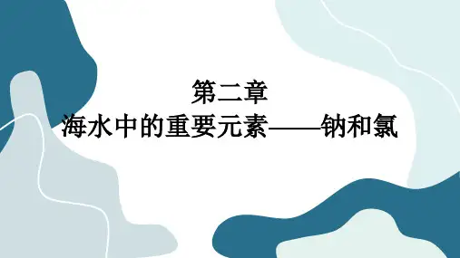 人教版高中化学必修一第二章第一节钠及其化合物 含解析