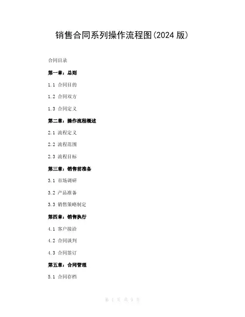 销售合同系列操作流程图(2024版)