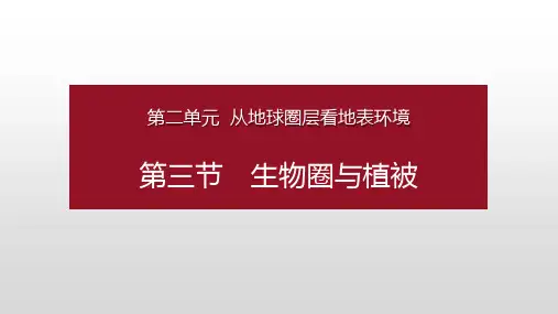 学年新教材高中地理第二单元从地球圈层看地表环境第三节生物圈与植被课件鲁教版必修第一册0