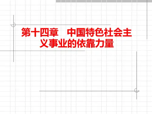 毛概第十四章   中国特色社会主义事业的依靠力量