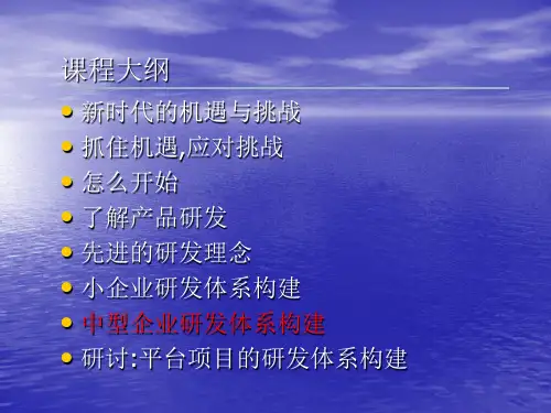 产品研发体系构建及模板详解