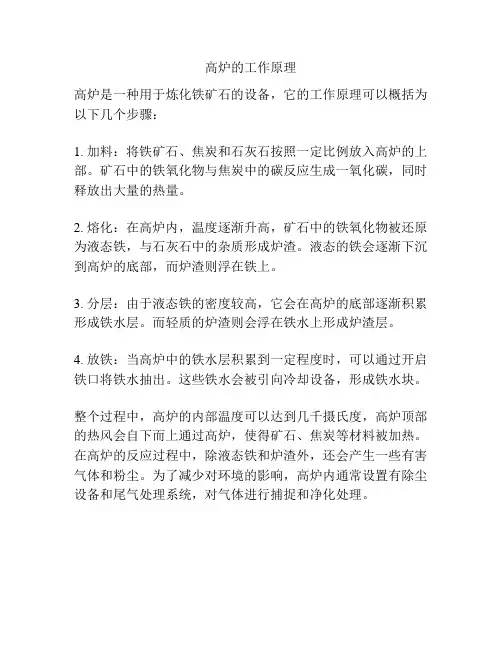 高炉的工作原理