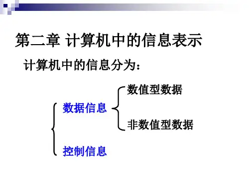 川大计算机组成原理第二章1