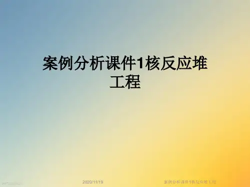案例分析课件1核反应堆工程