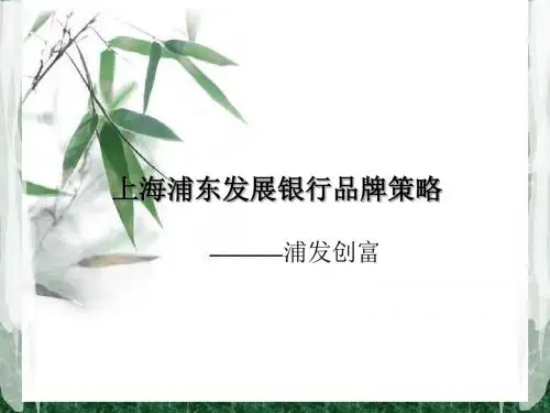上海浦东发展银行品牌策略
