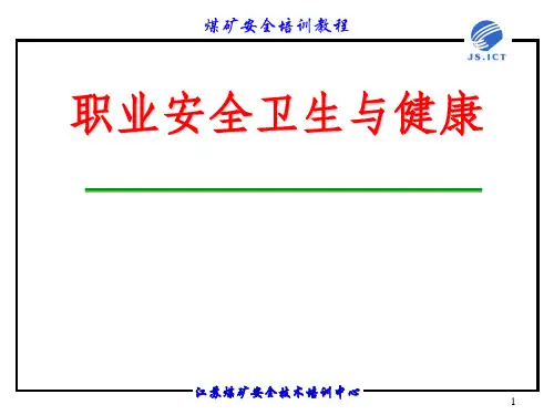 《职业卫生与健康》PPT课件